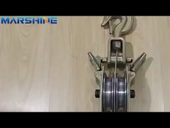 Beide Seiten öffnen 50kn Kapazität Drahtseil-Rohrblöcke mit 2 Scheiben