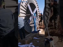 US-Währung 3T Hydraulikkabel Abzahlung Stand für Kabel manuelle Schraubziehung Bau