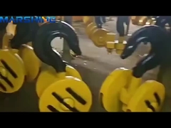 Doppelseitige Haken Stringing Block Anti-statische tragbare Stahlheben elektrische Hebe Pulley Block